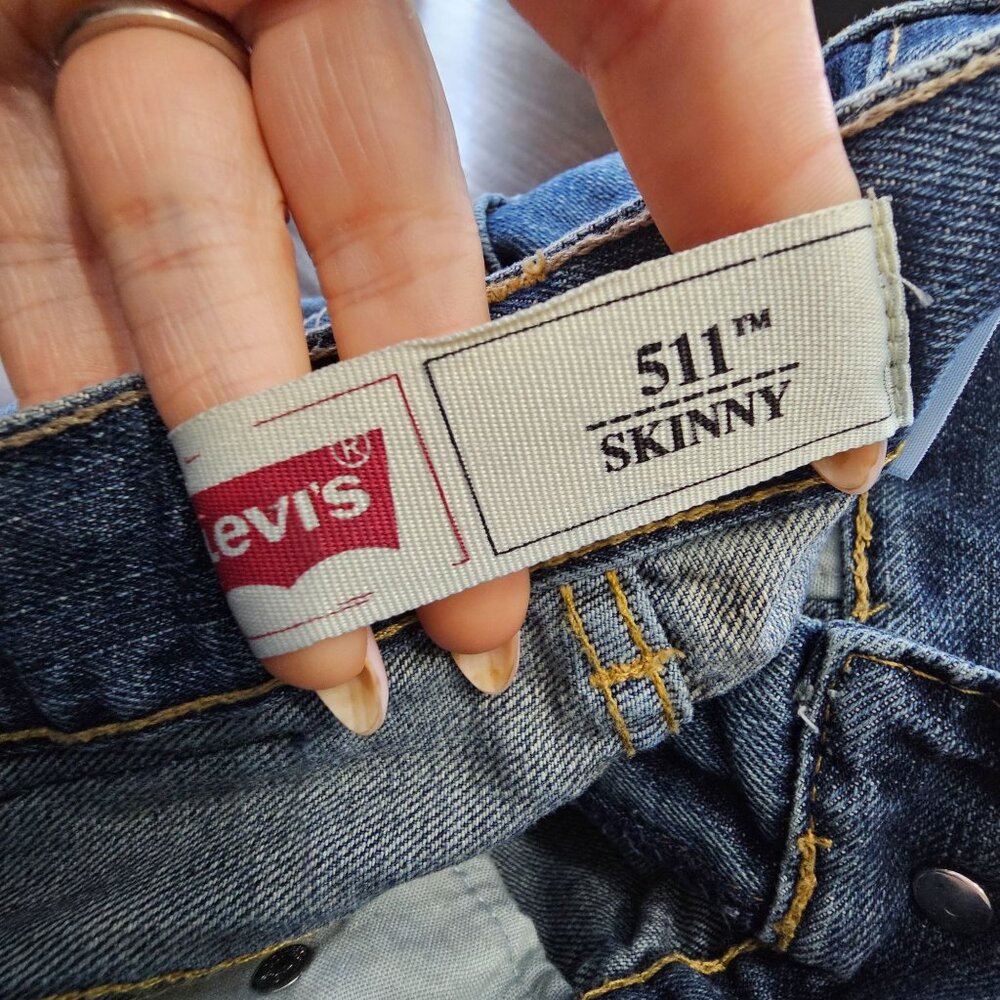 Levi's 511 Skinny kids unisex Jeans size 25x25 or 10R - Picture 8 of 9